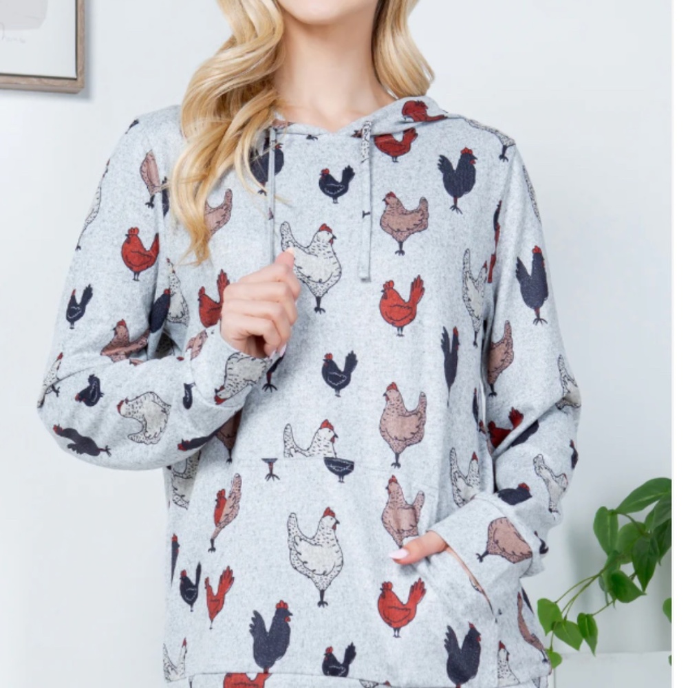 NWT LA Soul hoodie with chickens